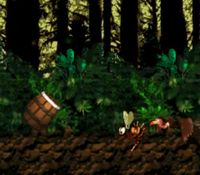 une photo d'Ã©cran de Donkey Kong Country sur Nintendo Super Nes